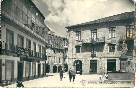 Postcards: 6007L - ANTIGUA POSTAL FOTOGR&Aacute;FICA ROISIN - PLAZUELA DEL TORAL - SANTIAGO DE COMPOSTELA - CIRCULADA