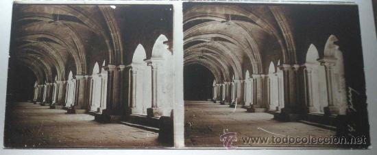 Postais: ANTIGUA FOTOGRAFIA ESTEREOSCOPICA DE CRISTAL DE TUY (PONTEVEDRA) - MIDE 12,8 X 6 CMS. old glass ster