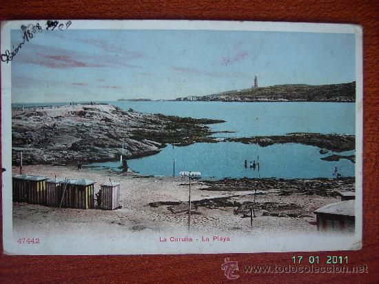 Postales: LA CORU&Ntilde;A - LA PLAYA - Foto 1