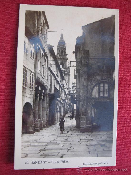 Postales: SANTIAGO - RUA DEL VILLAR - Foto 1