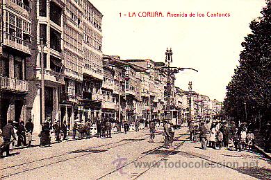 Postales: POSTAL LA CORU&Ntilde;A AVENIDA DE LOS CANTONES - Foto 1