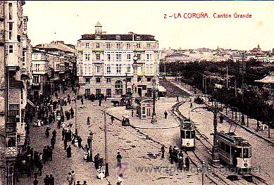 Postales: POSTAL LA CORU&Ntilde;A CANTON GRANDE - Foto 1