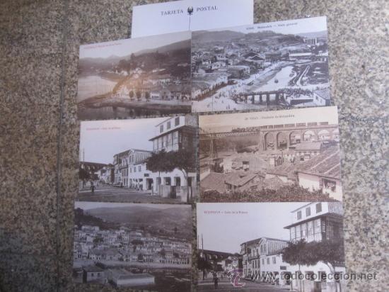 Cartes Postales: LIQUIDACION LOTE 6 POSTALES  DE  REDONDELA - REPLICA - CARTULINA 13.5X5.8CM