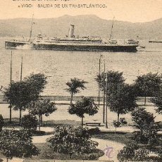 Cartes Postales: VIGO SALIDA DE TRASATLÁNTICO LIBRERÍA E.B. TETILLA. Lote 26274018