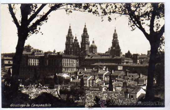 Postales: Coru&ntilde;a. Santiago de Compostela.  Fotografica. Sin circular.