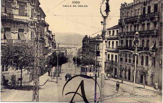 Postales: Vigo. Calle de Col&oacute;n. - Foto 1