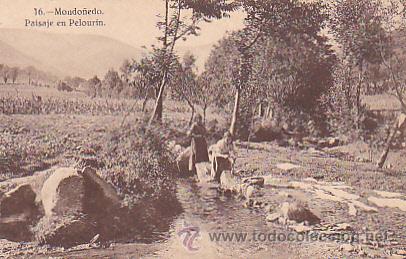 Postkarten: POSTAL MONDO&Ntilde;EDO PAISAJE EN PELOURIN