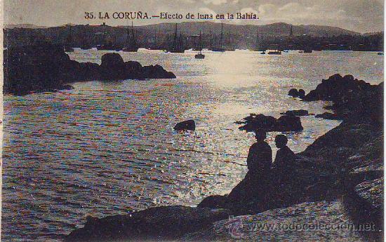 Postales: la coru&ntilde;a 35 efecto de luna en la bahia - Foto 1