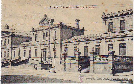 Postales: la coru&ntilde;a 1 escuelas da guarda - Foto 1