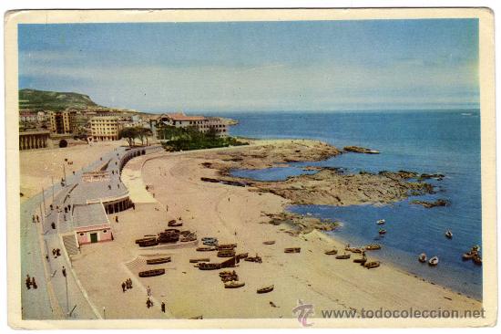 Postales: BONITA POSTAL - LA CORU&Ntilde;A - PLAYA DE RIAZOR - Foto 1