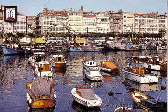 Postales: LA CORU&Ntilde;A - DARSENA - Foto 1