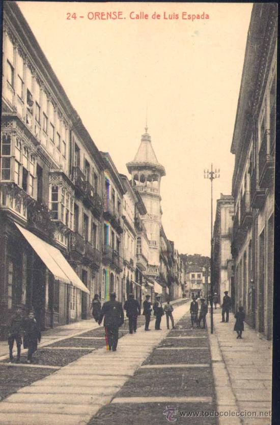 Postales: ORENSE.- CALLE DE LUIS ESPADA - Foto 1