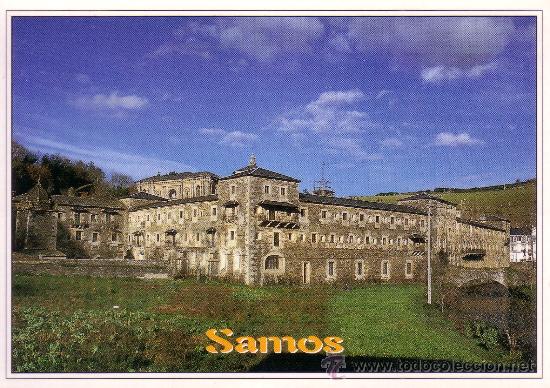 Postales: LUGO - SAMOS - MONASTERIO BENEDICTINO - Foto 1