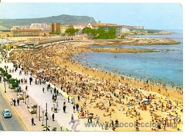 Postales: 7-esp988. Postal La Coru&ntilde;a. Playa de Riazor - Foto 1