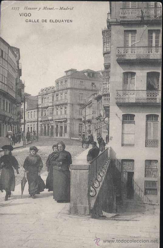 Postales: VIGO (PONTEVEDRA).- CALLE DE ELDUAYEN - Foto 1