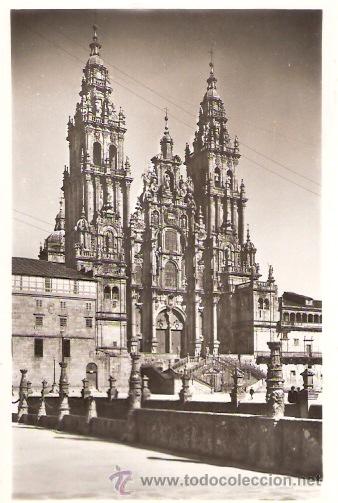 Postais: TARJETA POSTAL. CORU&Ntilde;A. SANTIAGO. N&ordm; 19. CATEDRAL, FACAHDA DEL OBRADOIRO. ED. GARCIA GARRABELLA.