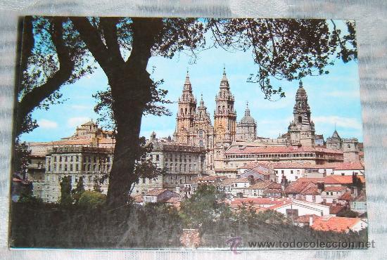 Postales: desplegable con 10 postales de santiago de compostela