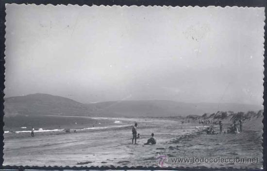 Postales: SANTA MARIA DE ORTIGUEIRA (CORU&Ntilde;A).- PLAYA DE LA BARRA