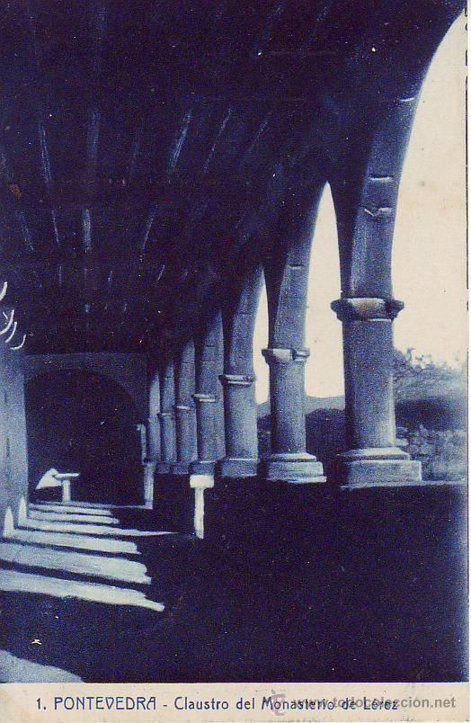 Postales: pontevedra claustro del monasterio de lerez - Foto 1