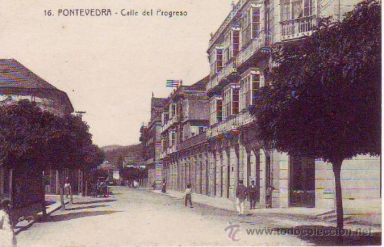 Postales: pontevedra 16 calle del progreso - Foto 1