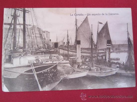 Postales: LA CORU&Ntilde;A - UN ASPECTO DE D&Aacute;RSENA - Foto 1
