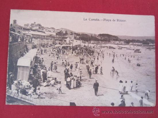 Postales: LA CORU&Ntilde;A -PLAYA DE RIAZOR - Foto 1