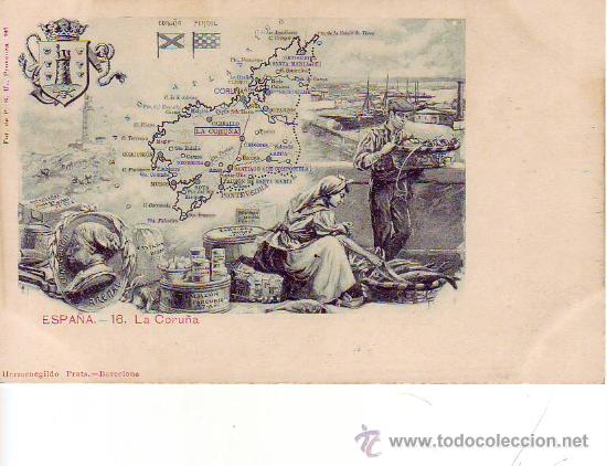 Postales: espa&ntilde;a 16 la coru&ntilde;a - Foto 1