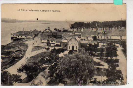 Postkarten: La Toja. Balneario antiguo y F&aacute;brica. Fototipia Hauser y Menet. Sin circular.