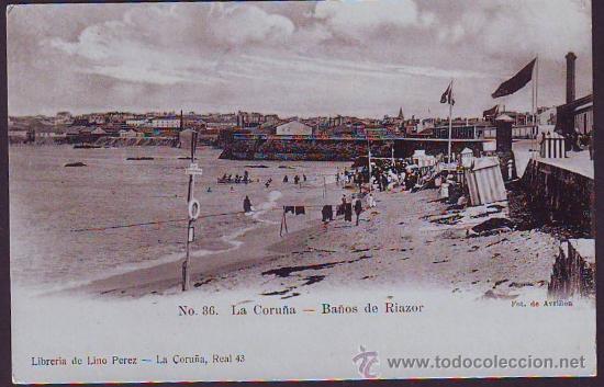 Postales: LA CORU&Ntilde;A BA&Ntilde;OS DE RIAZOR - Foto 1