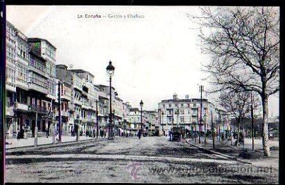 Postales: TARJETA POSTAL DE A CORU&Ntilde;A - CANTON Y OBELISCO. - Foto 1