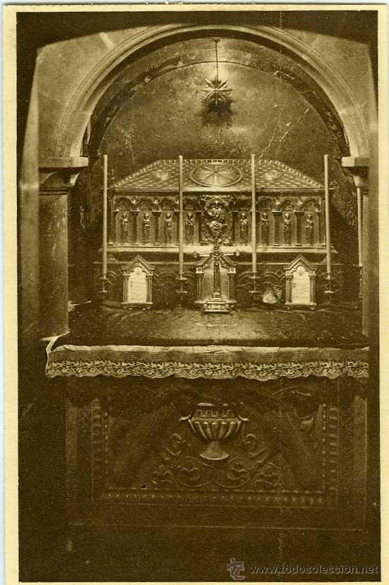 Postales: POSTAL SANTIAGO DE COMPOSTELA CATEDRAL LA CRIPTA - Foto 1