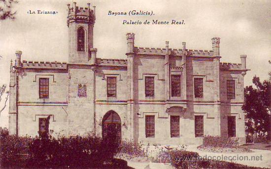 Postales: bayona (galicia) palacio de monte real - la erizana - Foto 1