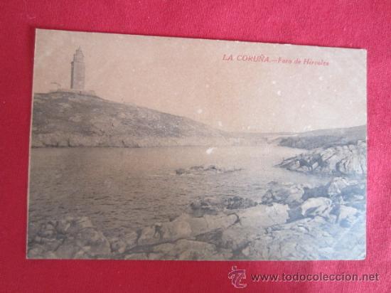 Postales: LA CORU&Ntilde;A - FARO DE HERCULES - Foto 1