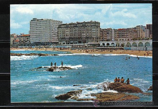 Postales: 16 - LA CORU&Ntilde;A. PLAYA DE RIAZOR - Foto 1