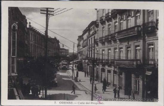 Postais: ORENSE.- CALLE DEL PROGRESO