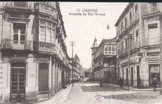 Postales: ORENSE.- AVENIDA DE PAZ NOVOA