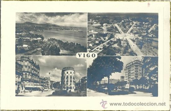 Cartoline: 0721B - VIGO-  ANTIGUA POSTAL EDIC B- &Eacute;POCA G. CIVIL ESPA&Ntilde;OLA - 4 VISTAS - DATA FINALES DE 1936