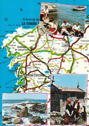 Postales: mapa de Galicia, Editor: Arribas n&ordm; 2918 - Foto 1