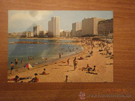 Postales: POSTAL LA CORU&Ntilde;A PLAYA DE RIAZOR SIN CIRCULAR - Foto 1