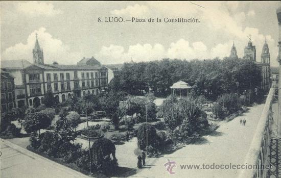 Postales: LUGO.- PLAZA DE LA CONSTITUCION - Foto 1