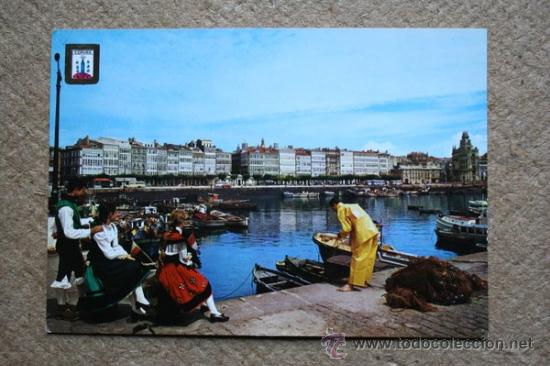 Postales: Postal. La Coru&ntilde;a. La d&aacute;rsena. - Foto 1