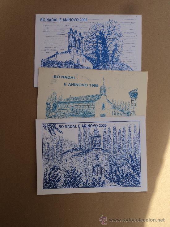 Postales: Grabados de 3 capillas Mondo&ntilde;edo.