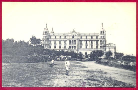 Postales: BALNEARIO DE LA TOJA. Gran Hotel. Fachada sur del Pabellon de Habitaciones.