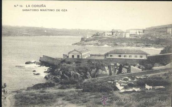 Postales: LA CORU&Ntilde;A.- SANATORIO MARITIMO DE OZA - Foto 1