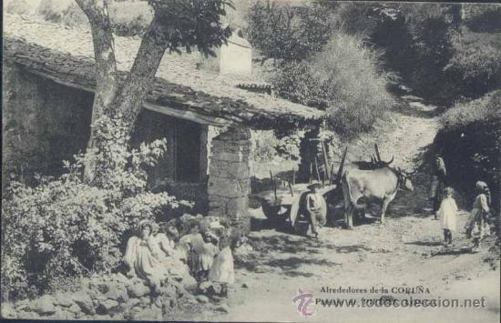 Postales: ALREDEDORES DE LA CORU&Ntilde;A.- PAISAJE DE PIEDRA LONGA