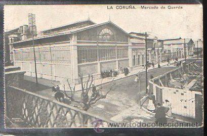 Postales: TARJETA POSTAL DE LA CORU&Ntilde;A - MERCADO DE GUARDA. - Foto 1
