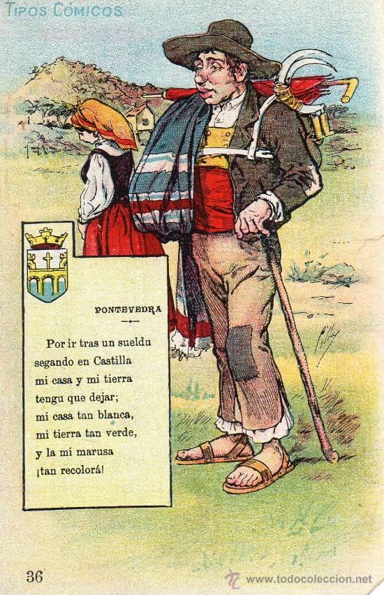 Postales: Pontevedra. Tipos C&oacute;micos, 36 - Foto 1