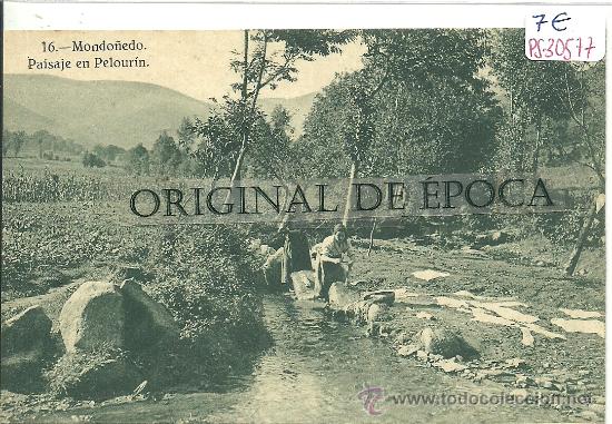 Postales: (PS-30577)POSTAL DE MONDO&Ntilde;EDO-PAISAJE EN PELOURIN