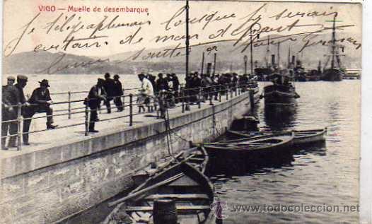 Postales: Vigo. Muelle desembarque. Escrita Sin circular. - Foto 1