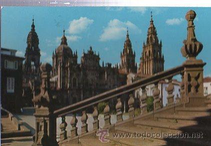 Postcards: TARJETA POSTAL SANTIAGO DE COMPOSTELA CATEDRAL FACHADA DE LA AZABACHER&Iacute;A